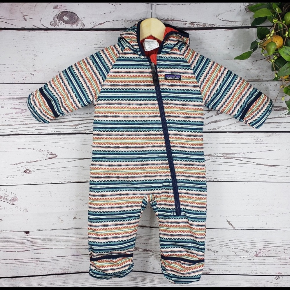 Patagonia Reversible Baby Snow Bunting Suit 3-6mo